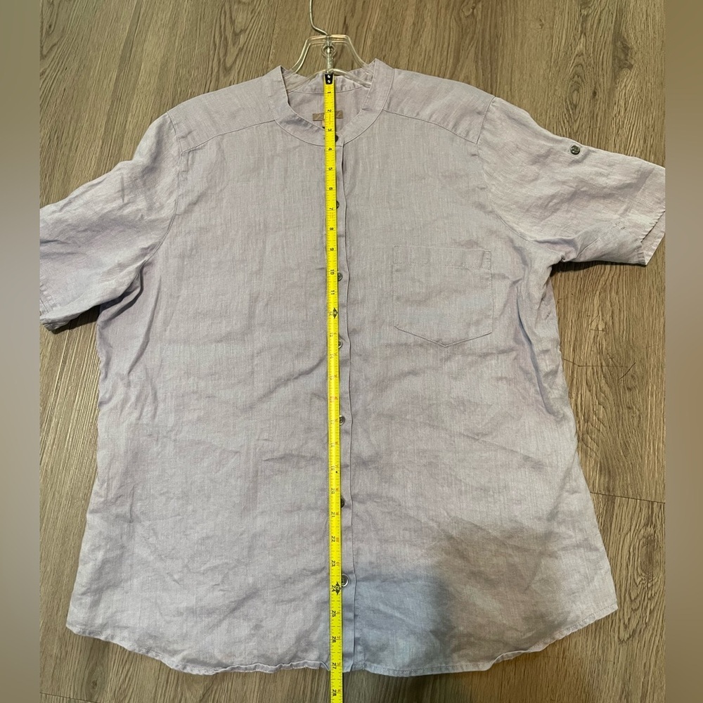 J. Jill Light Blue Casual Button Down Shirt - Picture 5 of 6